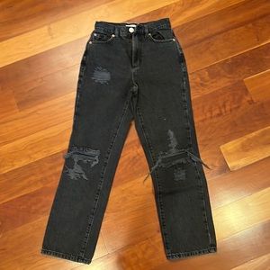 Garage denim high wasted ripped jeans